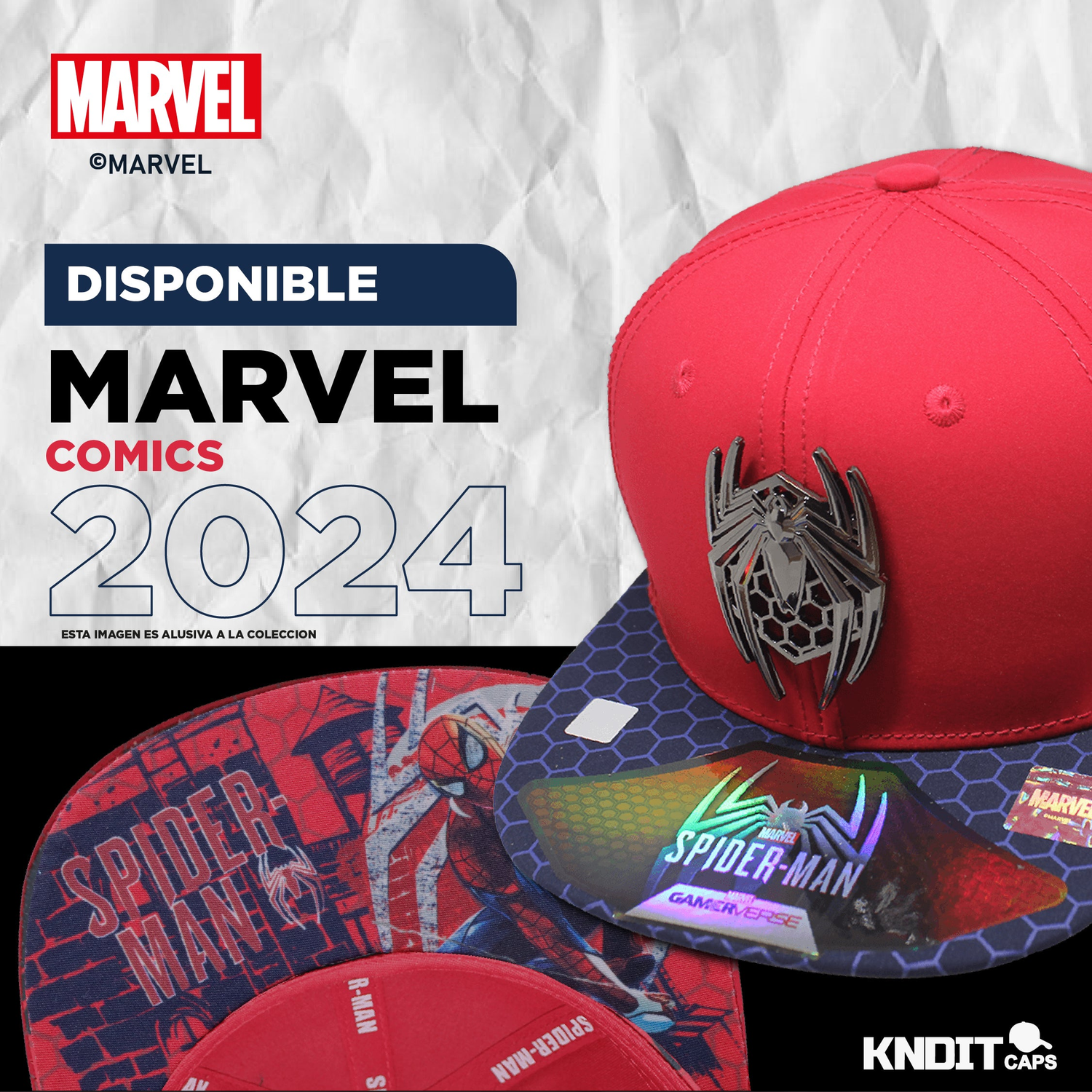 Marvel by Kndit Caps