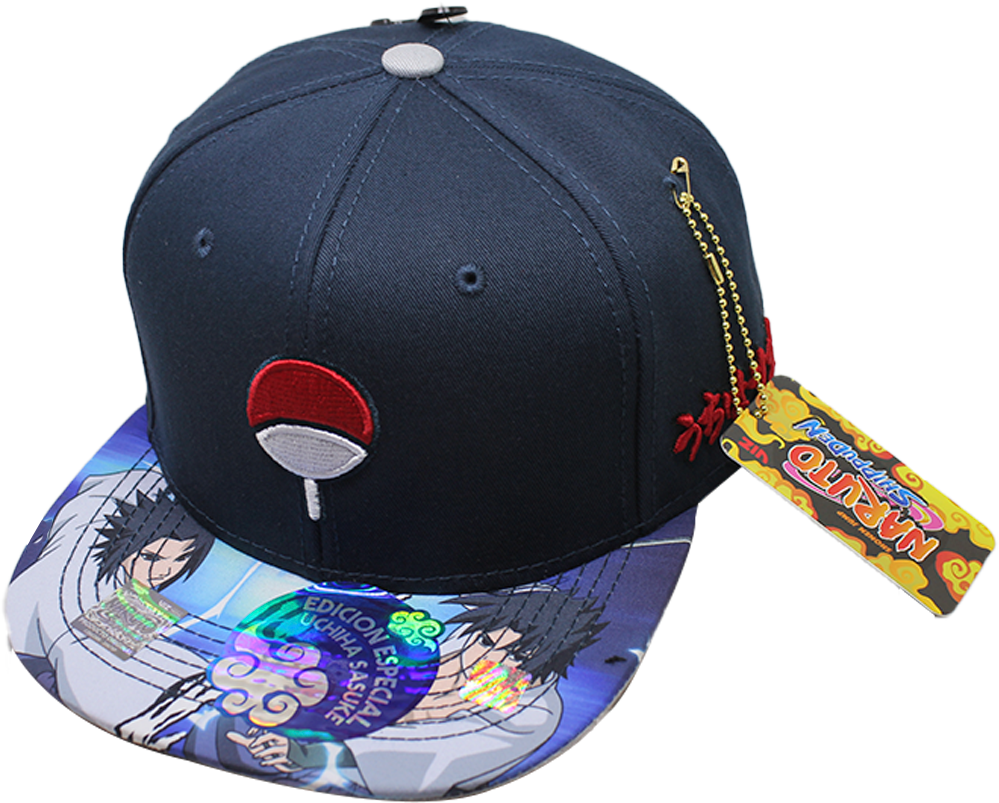 Gorra Sasuke Uchiha Logo bordado 100% Algodón 02