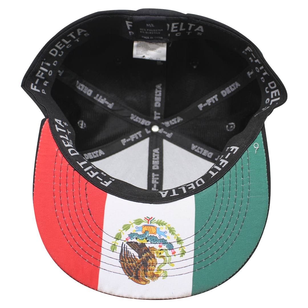 Gorra "F-FITCLMX - 8131" Tela Repelente Gama Premium Visera con BANDERA DE MEXICO