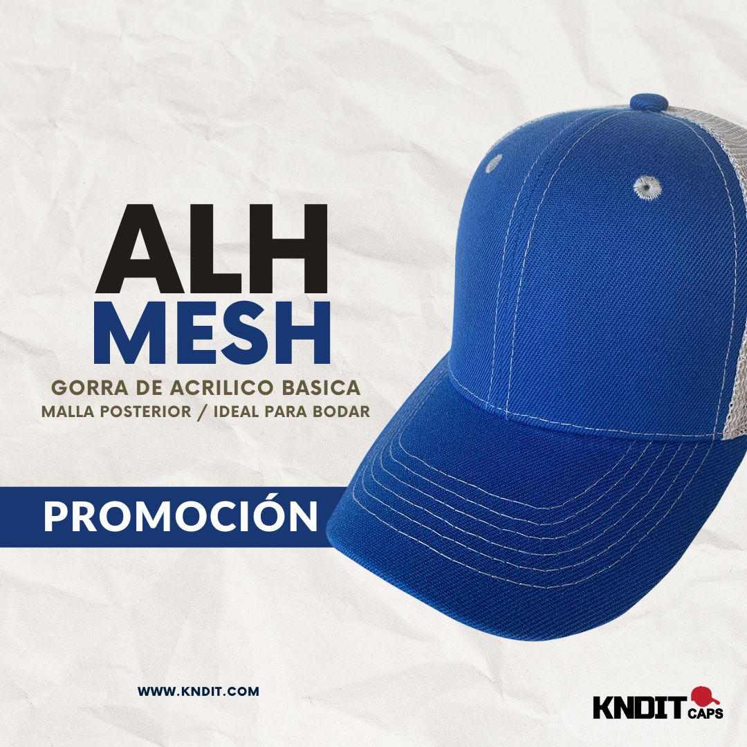 Gorra "ALHMESH" Acrilico Malla Posterior