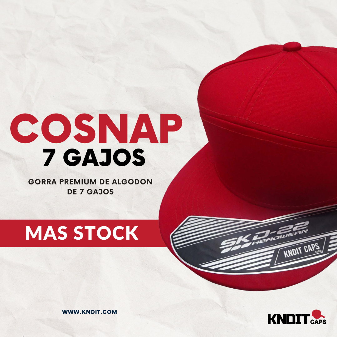 Gorra "COSNAP 7 GAJOS" Premium Algodón 100%