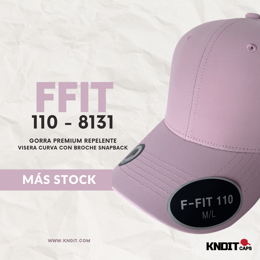 Gorra "F-FIT 110 - 8131 Snapback / Flexible/ Tela Repelente / Gama Premium