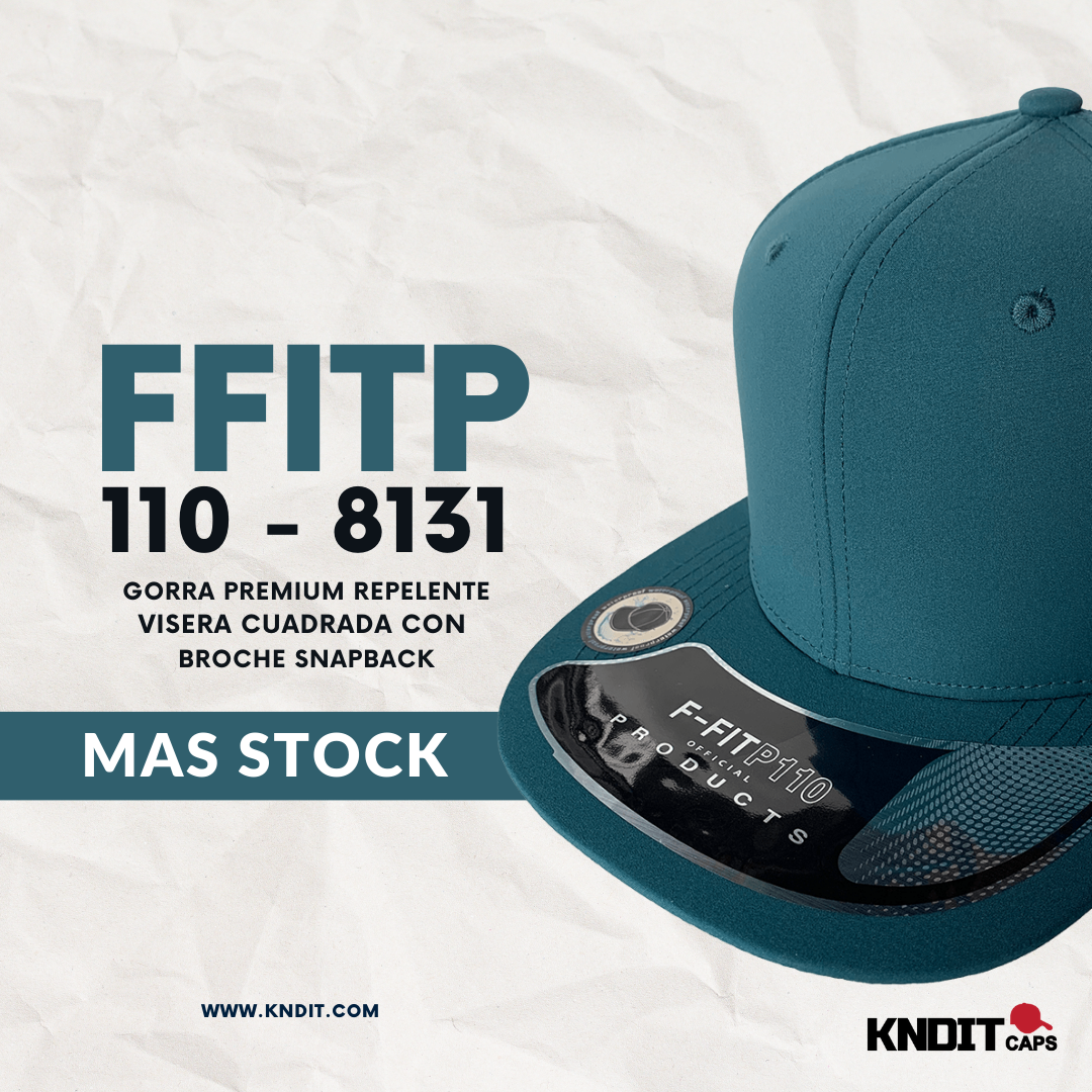 Gorra "F-FITP 110-8131" Tela Repelente Gama Premium VISERA CUADRADA