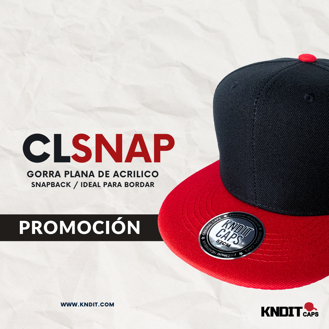 Gorra CLSNAP visera plana de Acrílico Liso