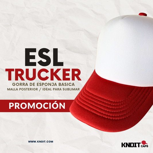 Gorra "ESL" de Esponja con Broche Snapback