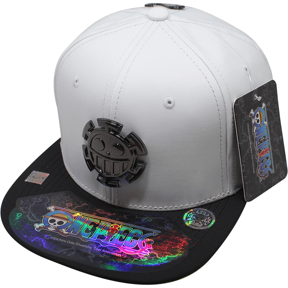 Gorra "ONE PIECE" Bepo & Law Placa Negro Cromado Brillante 13