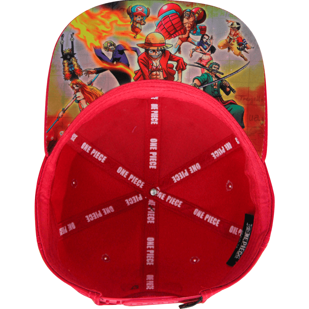 Gorra "ONE PIECE" Calavera Luffy Placa Metalica 01