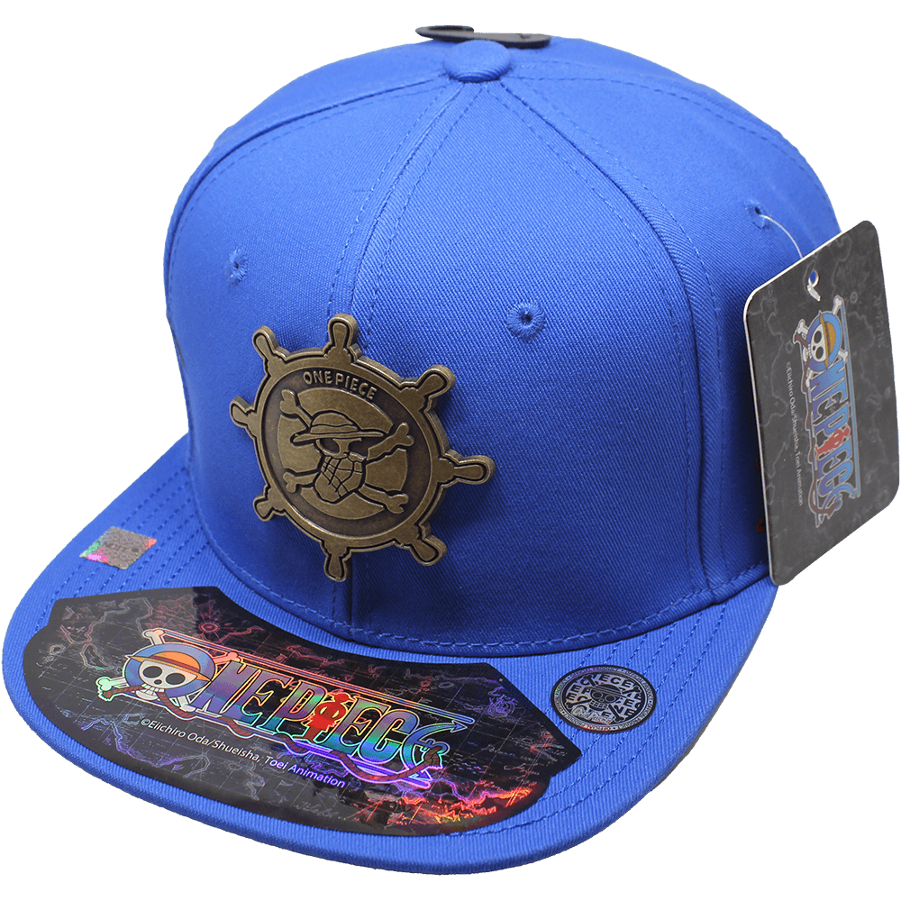 Gorra "ONE PIECE" Luffy Placa Metalica estilo Latón Viejo 02