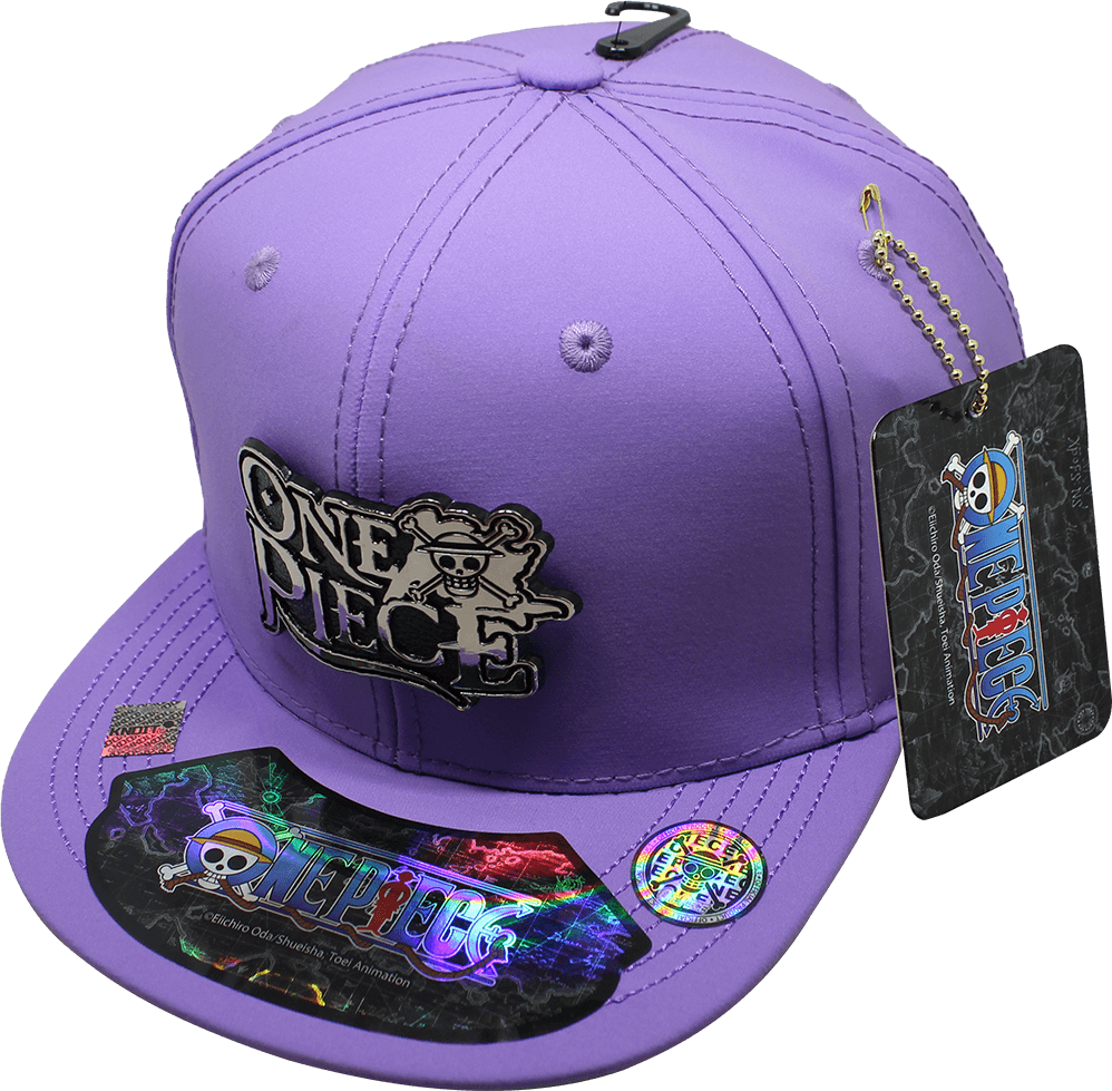Gorra niñño "ONE PIECE" Placa Metálica Cromada con Textura en Vinipiel 11
