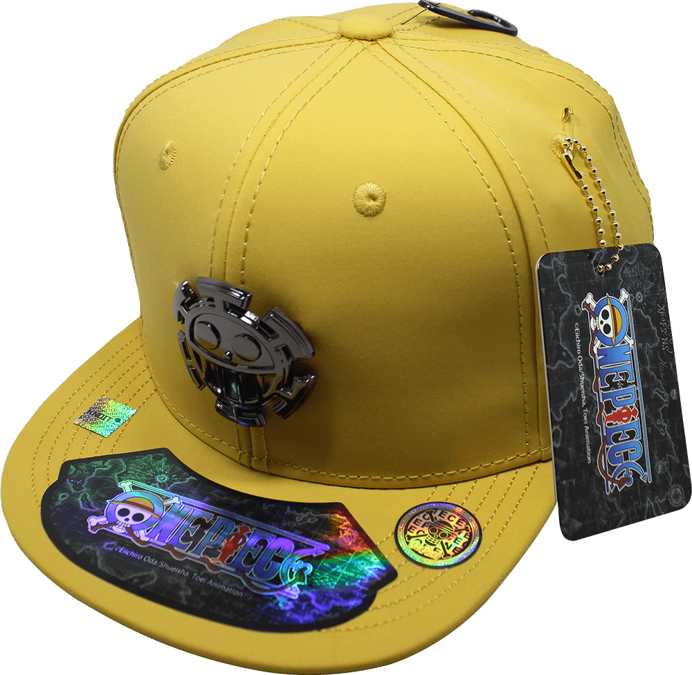 Gorra niño "ONE PIECE" Bepo & Law Placa Negro Cromado Brillante 13