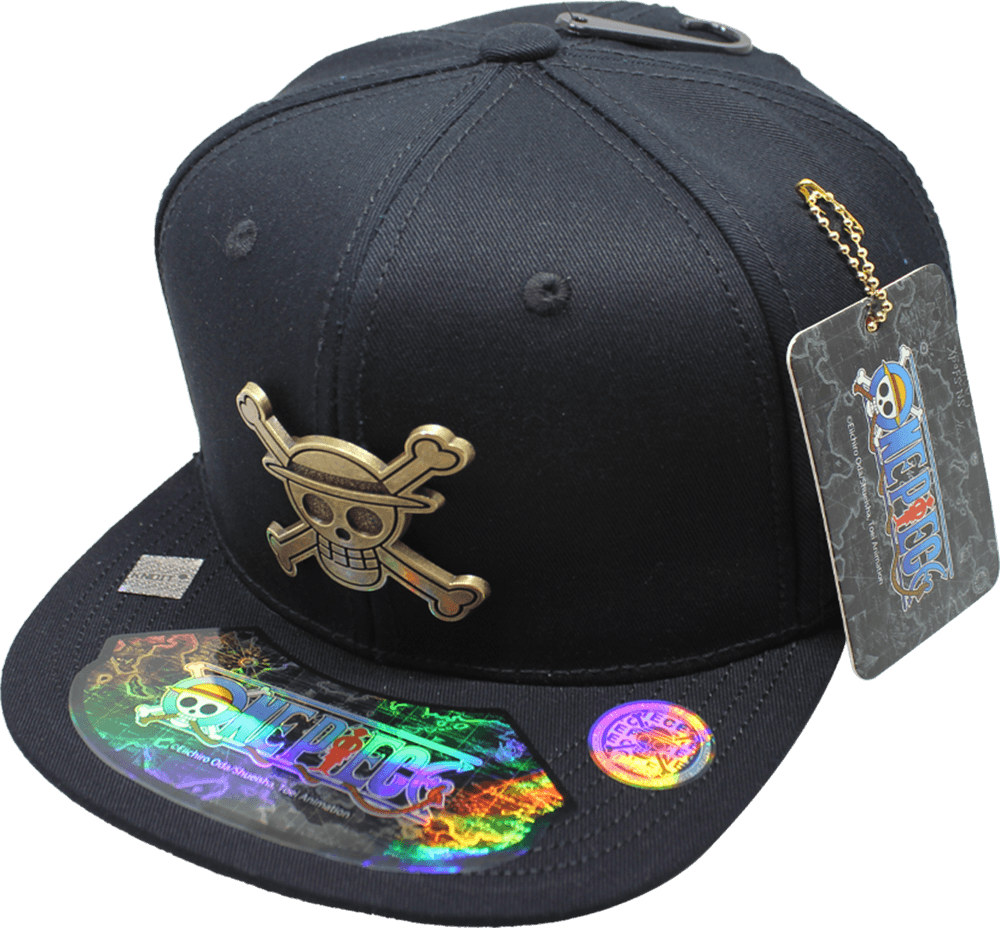 Gorra niño "ONE PIECE" Luffy Símbolo Placa Metálica estilo Latón Viejo 03