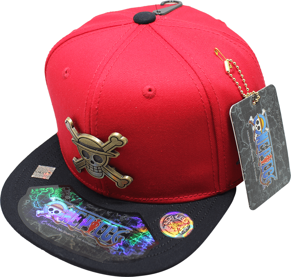 Gorra niño "ONE PIECE" Luffy Símbolo Placa Metálica estilo Latón Viejo 03