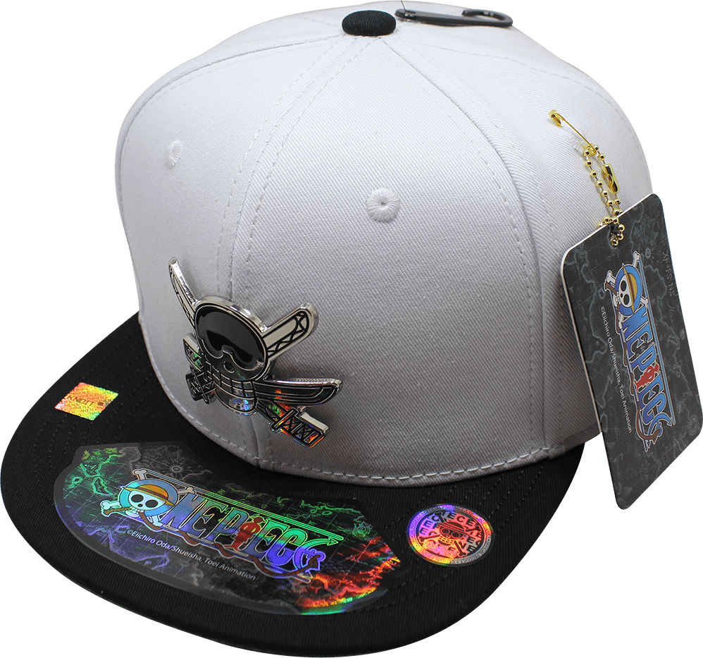 Gorra niño "ONE PIECE" Zoro Símbolo Placa Metálica Cromada Brilante 04