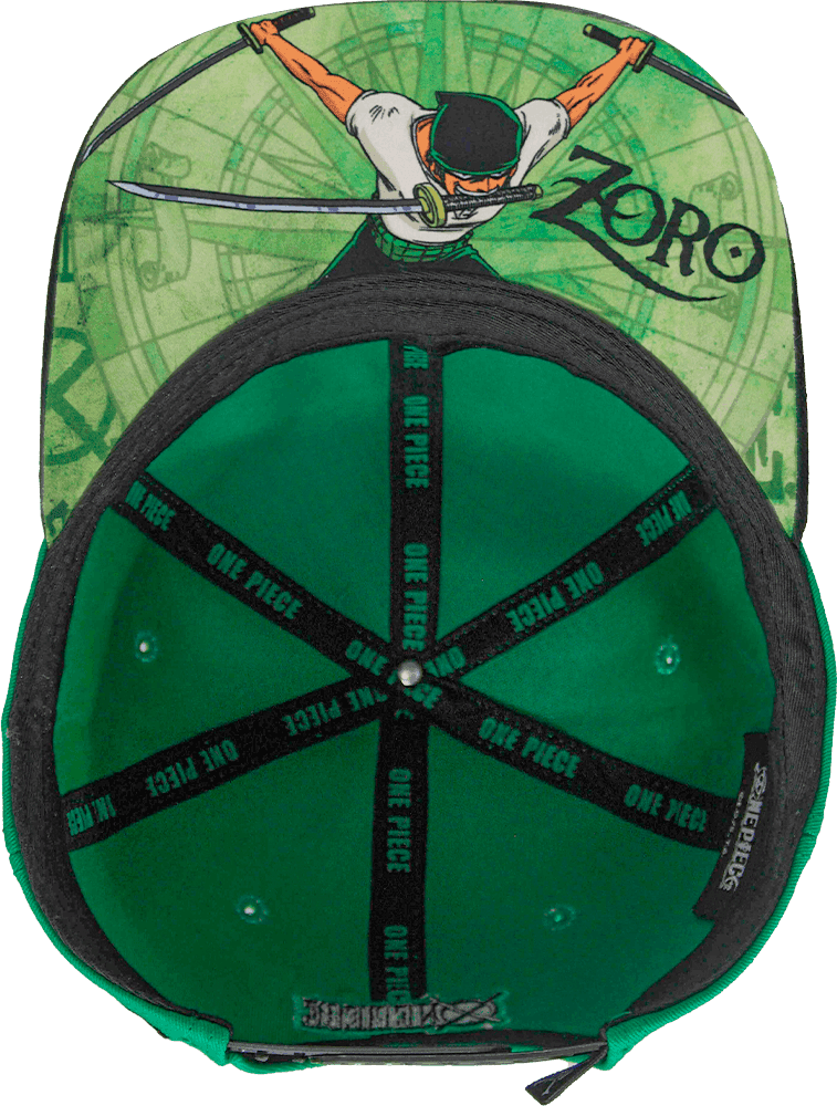 Gorra niño "ONE PIECE" Zoro Símbolo Placa Metálica Cromada Brilante 04