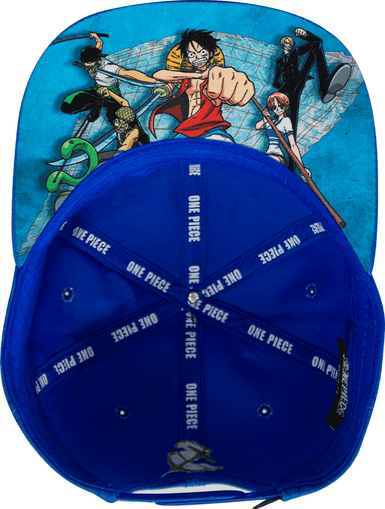 Gorra niño "ONE PIECE" Calavera Timón Placa Metálica estilo Latón Viejo 07