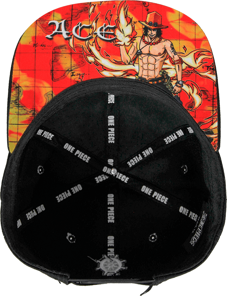 Gorra niño "ONE PIECE" Ace Placa Metálica de Estilo Latón Viejo 09