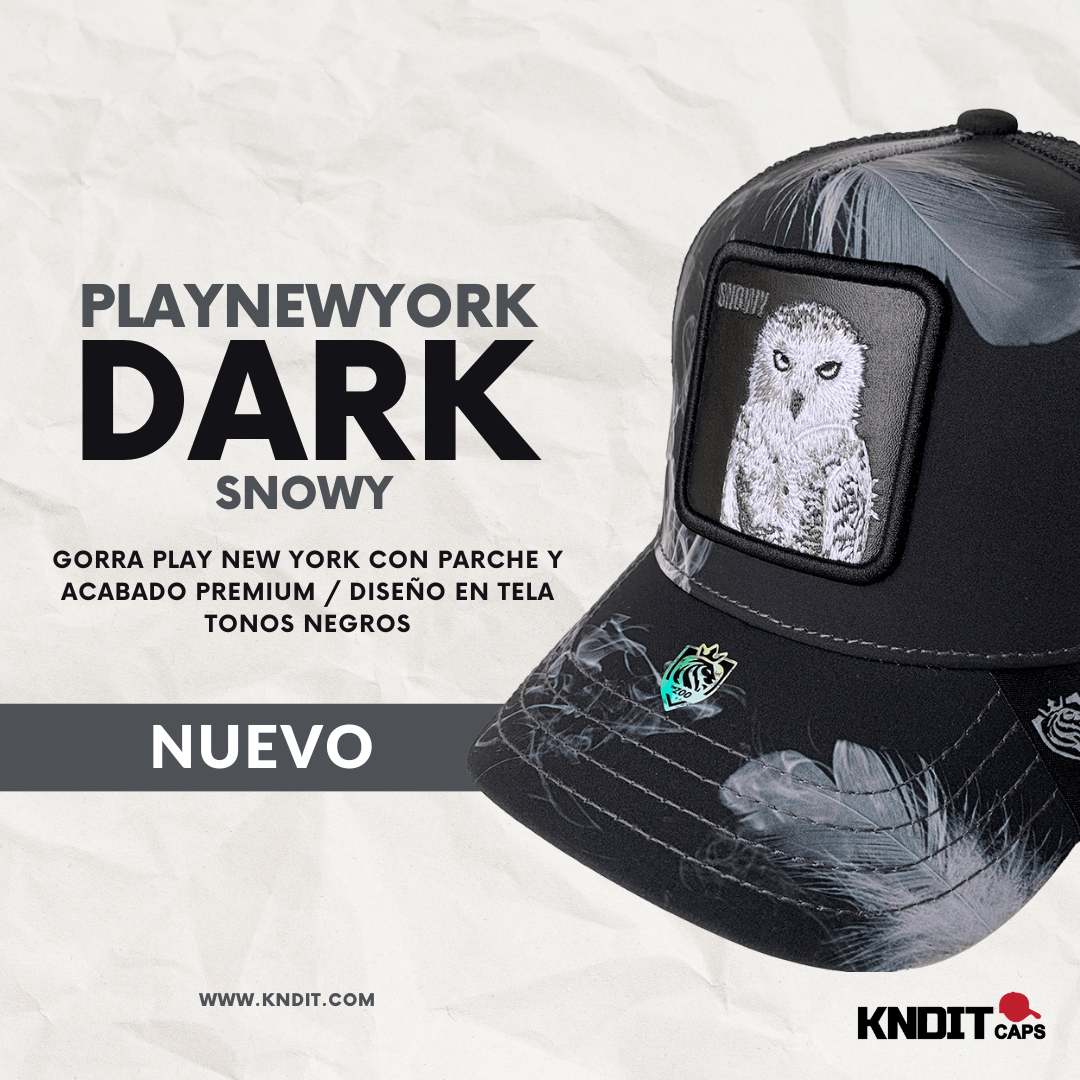 Gorra Animales Trucker "PLAY DARK" Snowy