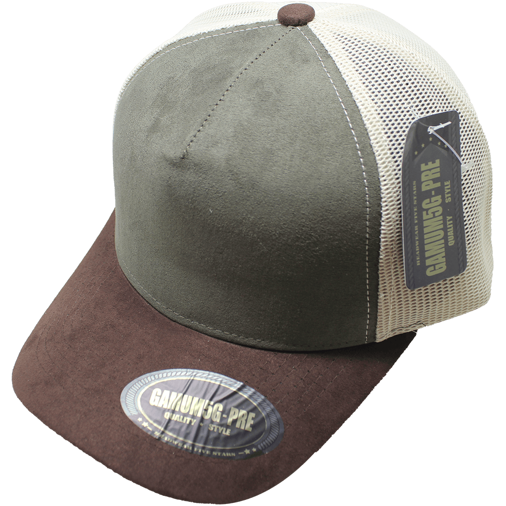 Gorra "GAMUM5GPRE" Gamuza Premium con Broche Snapback Tricolor