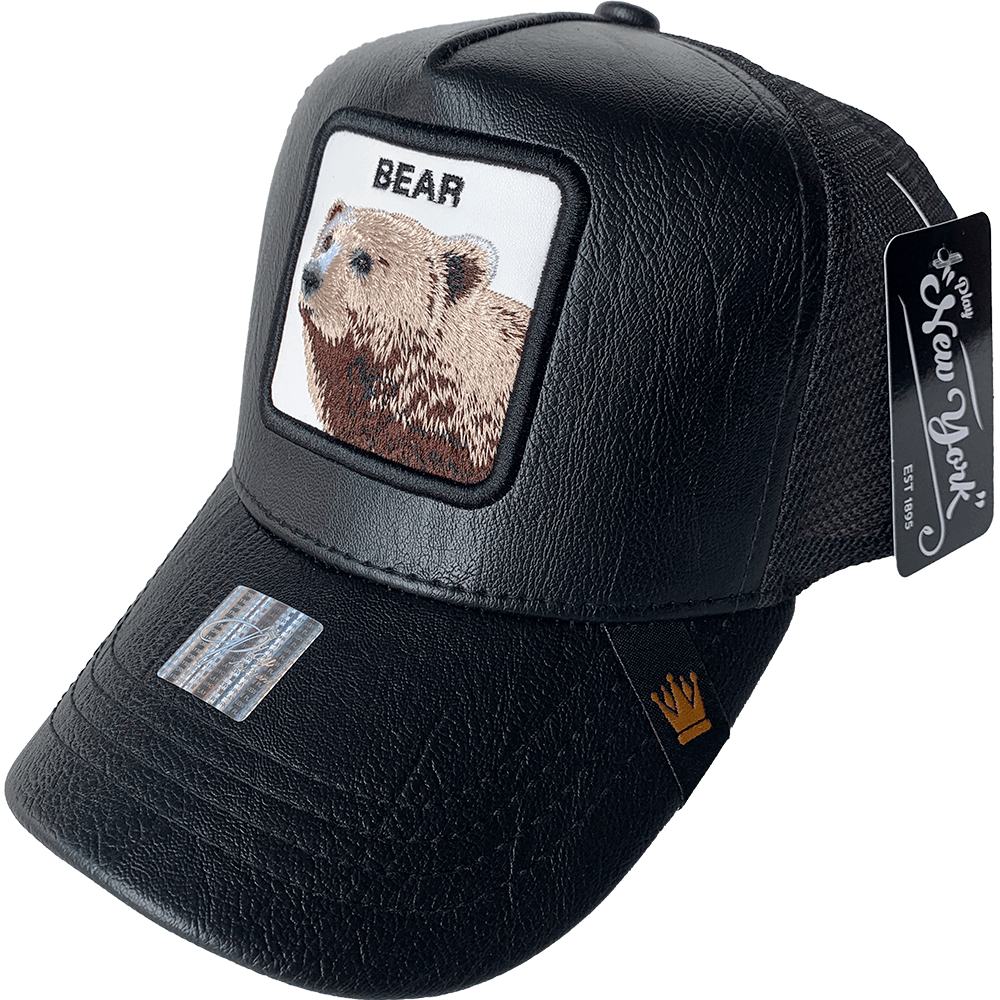 Gorra Animales "PLAYCURPIEL" Acabado de Piel