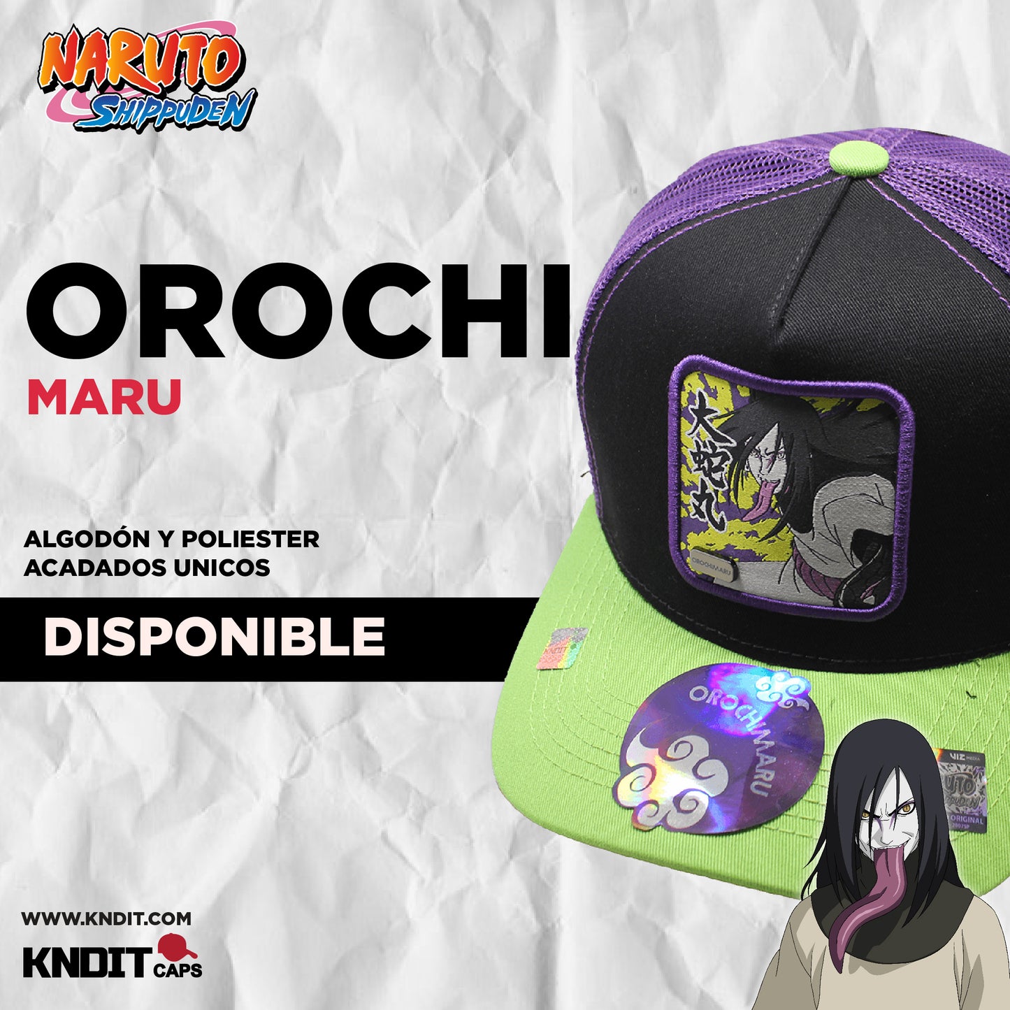 Gorra Naruto Trucker Orochimaru_66