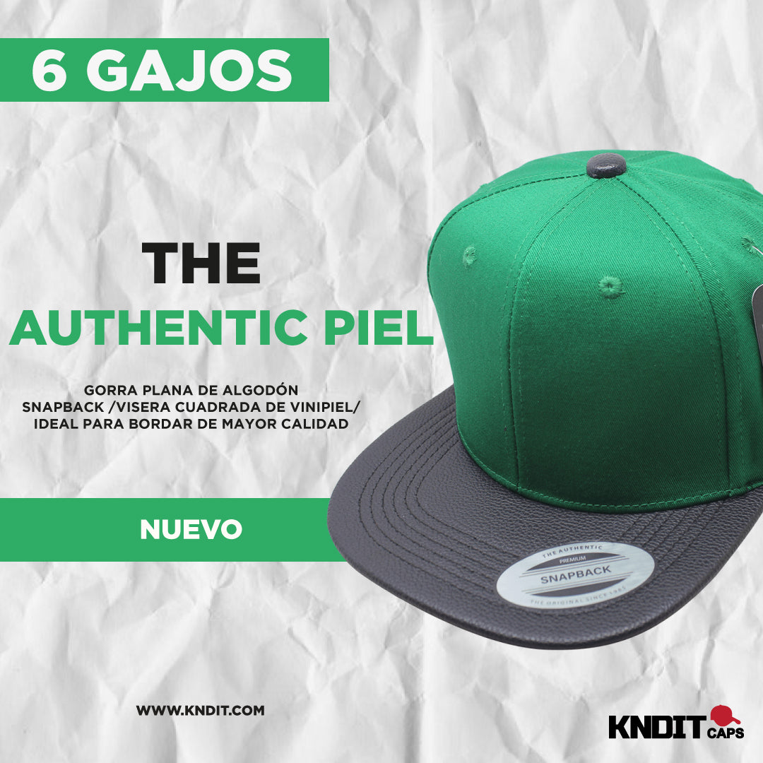 Gorra THE AUTHENTIC PIEL 6G Tela de Mayor Calidad Gama Premium