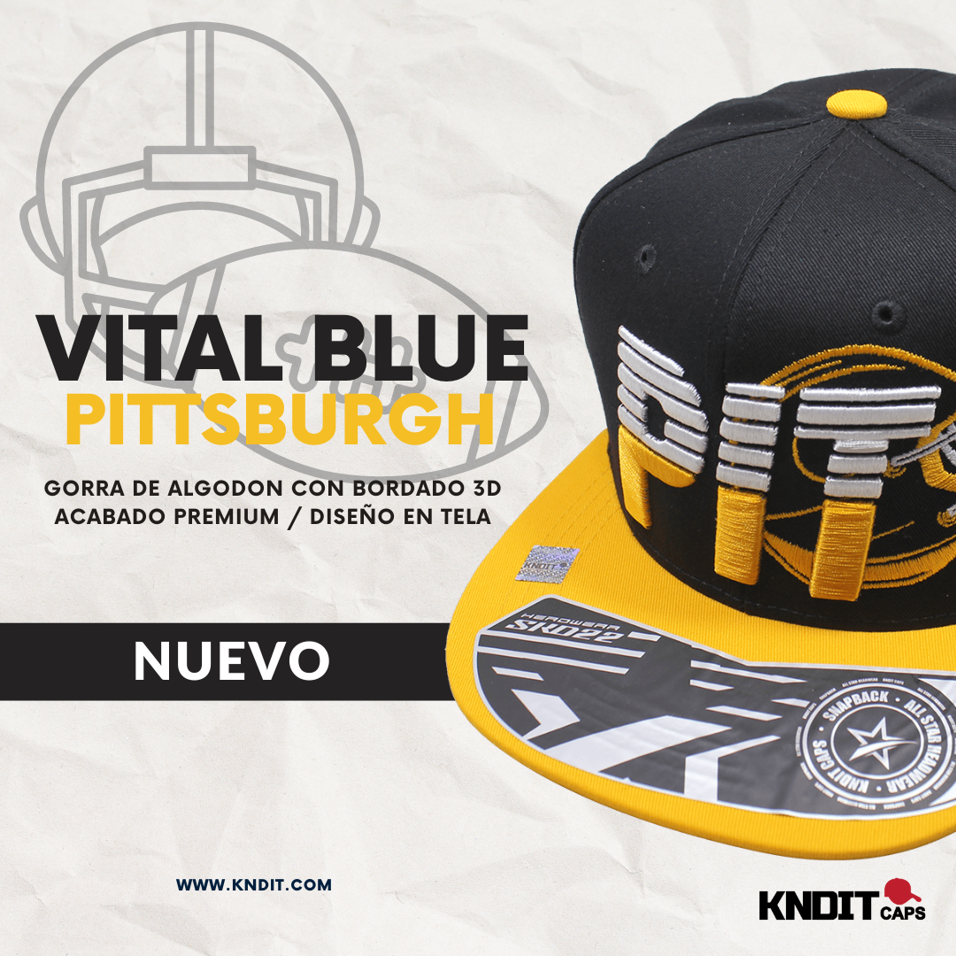 Gorra VITAL BLUE - Headwear - "PIT" 100% Algodón Calidad Premium