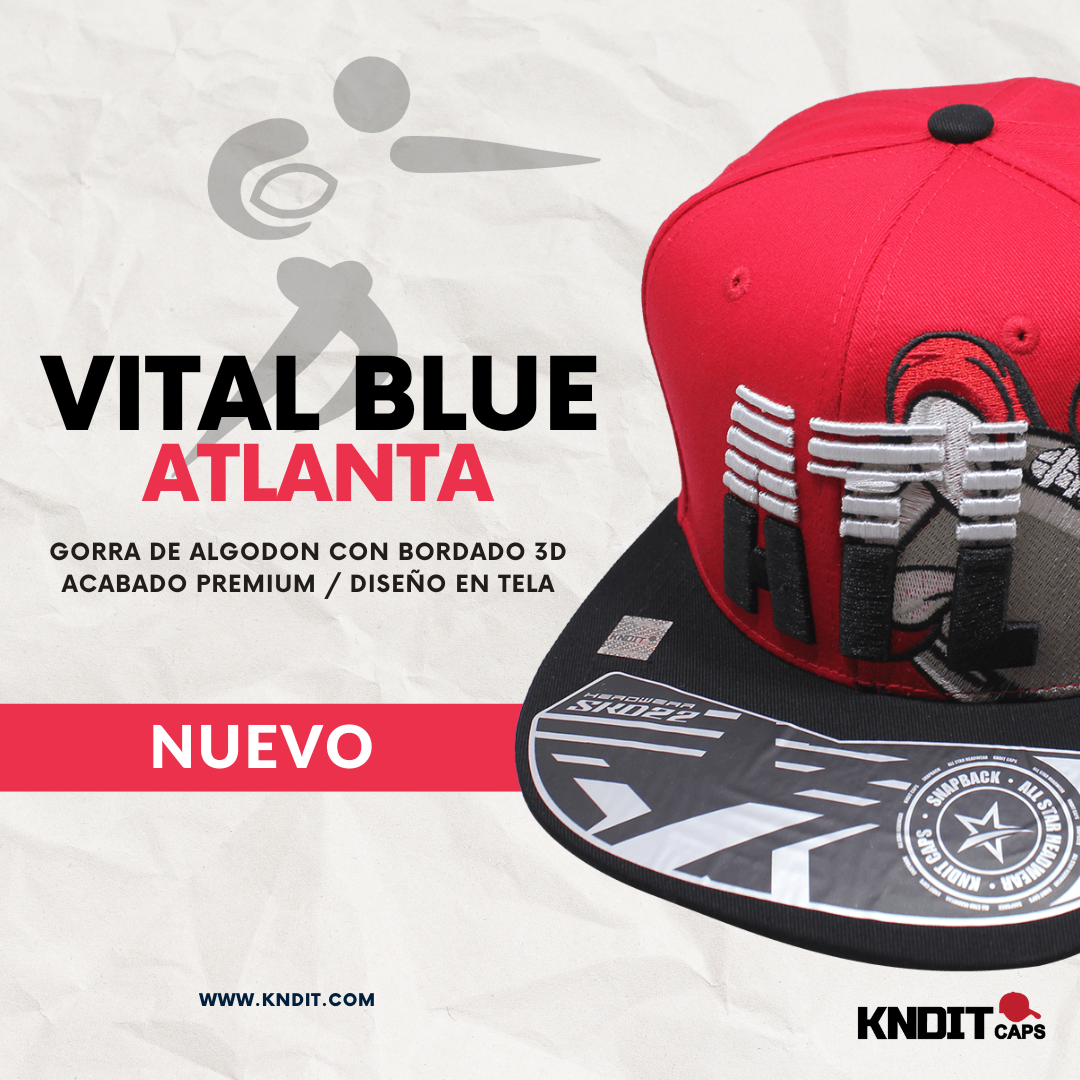 Gorra VITAL BLUE - Headwear - "ATL" 100% Algodón Calidad Premium