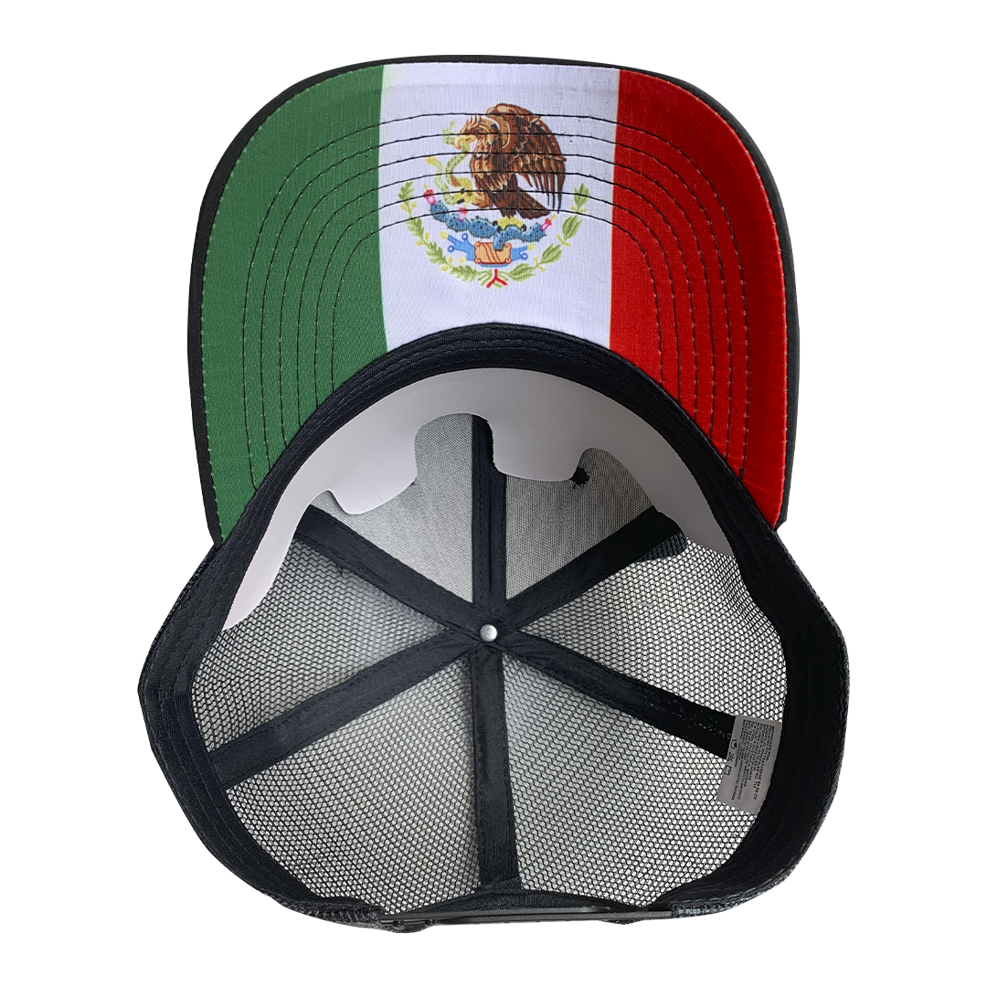 Gorra "WMLPMX 8131" Poliéster Con Malla Visera BANDERA DE MÉXICO