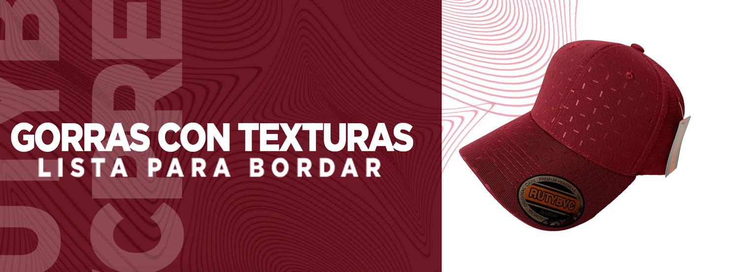 Gorra Poliéster con texturas deportivas