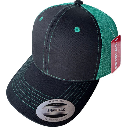 Gorra "GLH MESH" Gabardina Lisa con  Malla