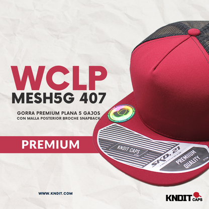 Gorra "WCLP MESH5G-407" Tela repelente Gama Premium