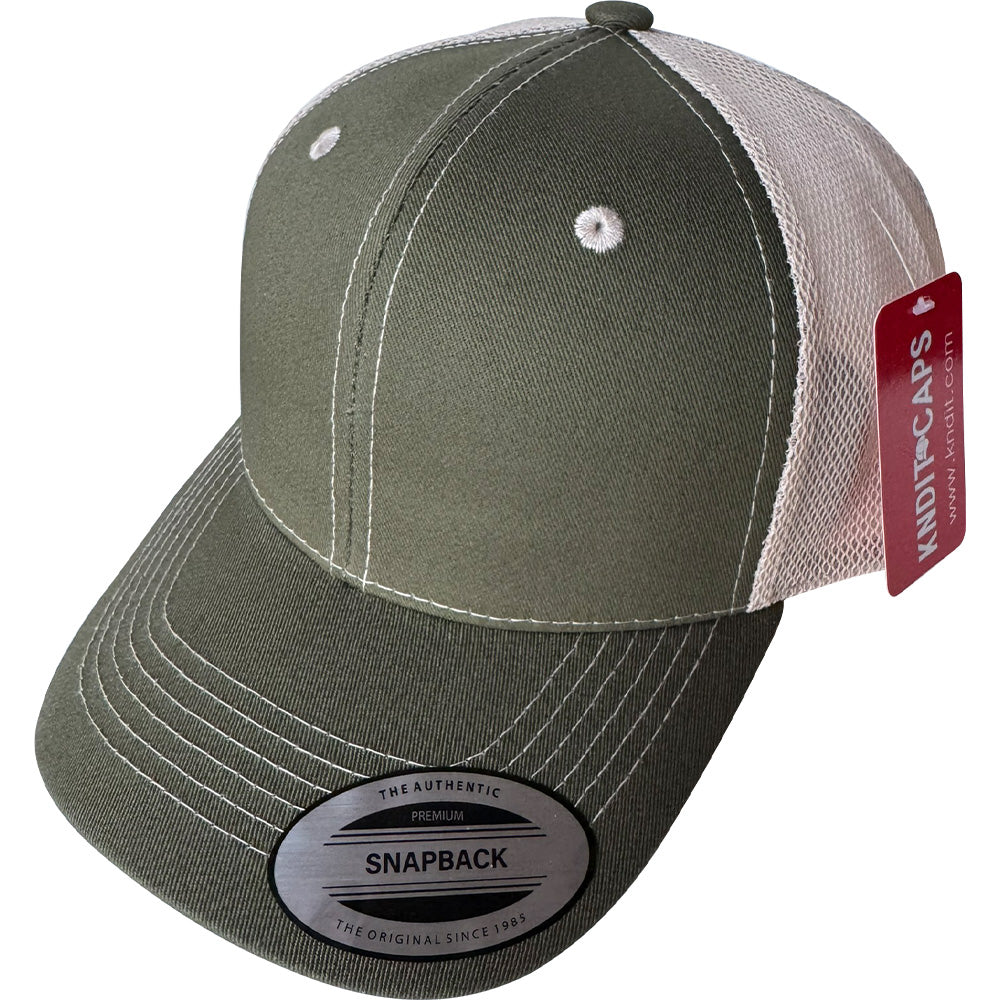 Gorra "GLH MESH" Gabardina Lisa con  Malla