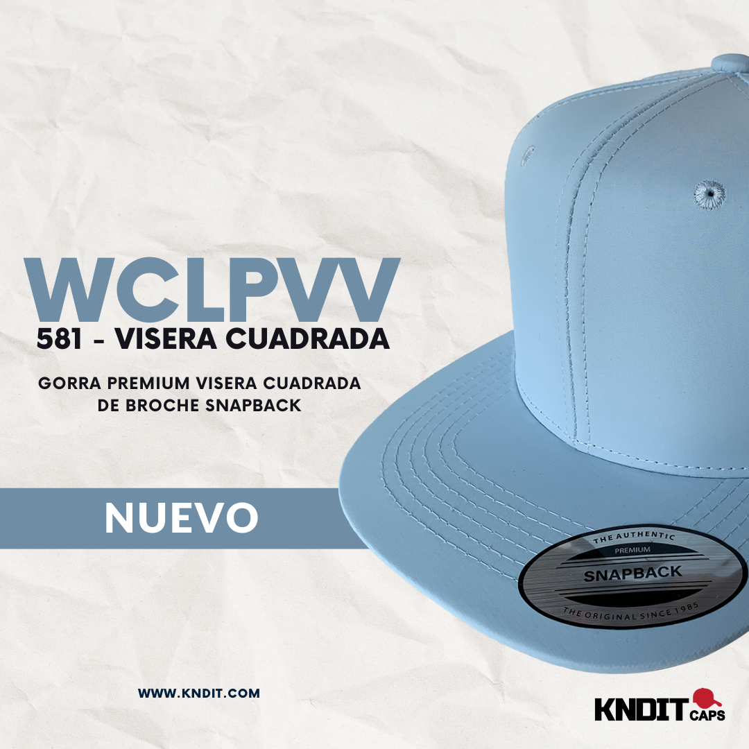 Gorra WCLPVV-581 Visera CUADRADA Tela Calidad Gama Premium