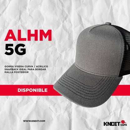 Gorra "ALHM5G"  Acrílico Lisa con Malla