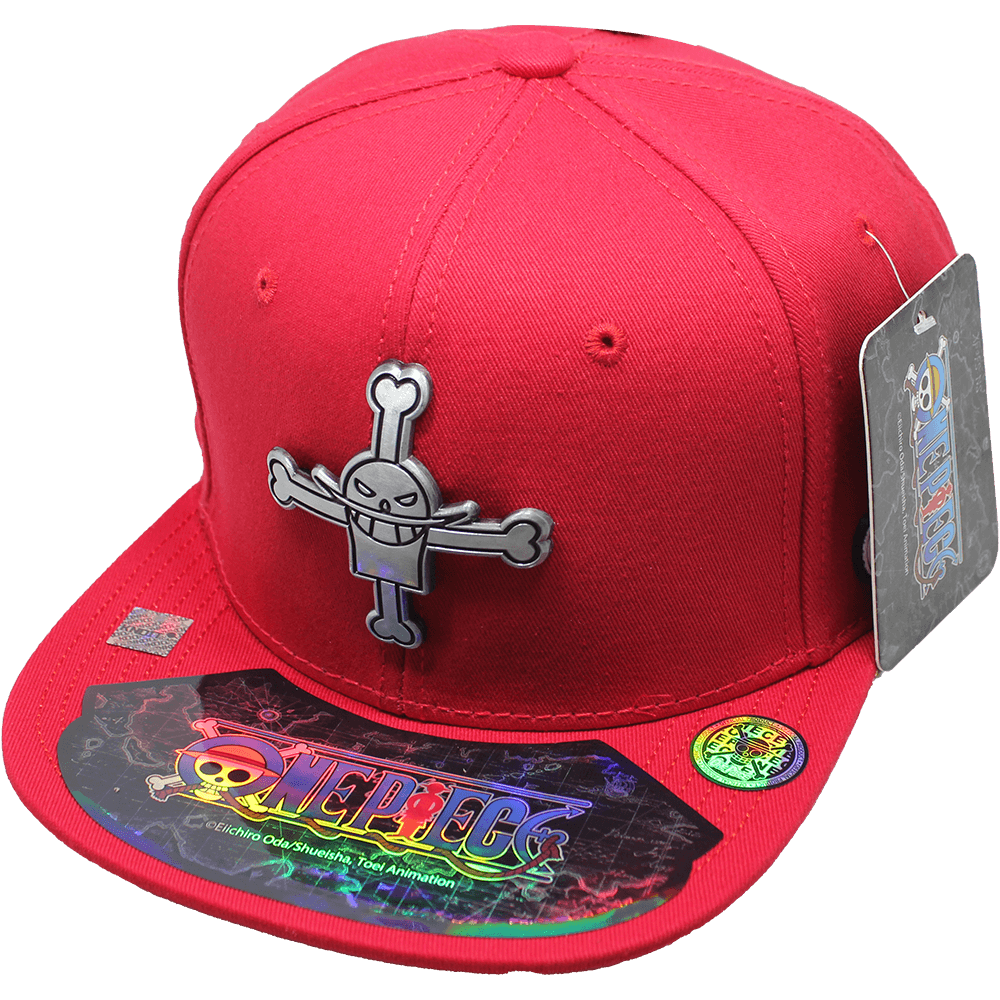 Gorra "ONE PIECE" Ace Placa Metálica de Estilo Latón Viejo 09