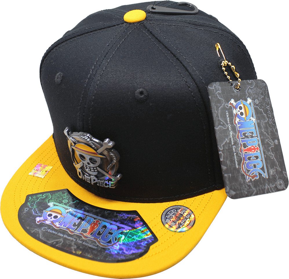 Gorra niño "ONE PIECE" Calavera Luffy Placa Metalica 01