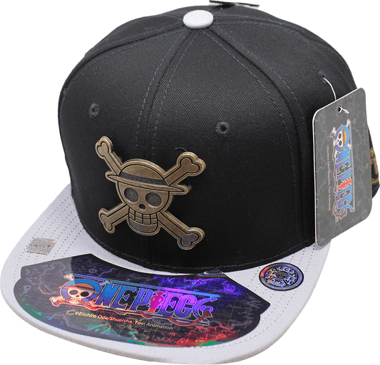 Gorra niño  "ONE PIECE" Luffy Símbolo Placa Metálica estilo Latón Viejo 03