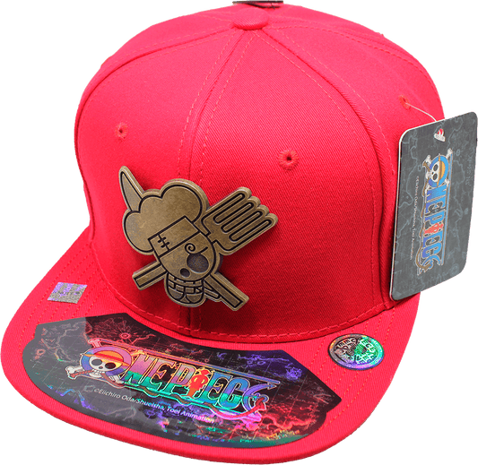 Gorra niño "ONE PIECE" Sanji Símbolo Placa Metálica estilo Latón Viejo 05