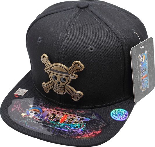 Gorra niño "ONE PIECE" Luffy Placa Metálica estilo Latón Viejo 06