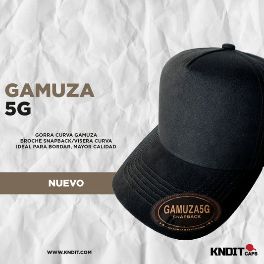 Gorra "GAMUZA5G" Gamuza Premium con Broche Snapback