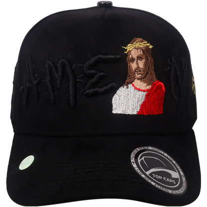 Gorra Top Caps de Gamuza Premium "AMEN" Bordado Religiosa y Estilo Snapback-027