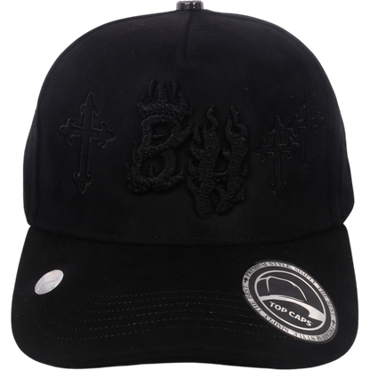 Gorra Top Caps de Gamuza Premium "Dark Cross" Estilo Urbano y Alta Gama-020