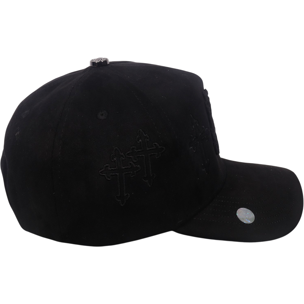 Gorra Top Caps de Gamuza Premium "Dark Cross" Estilo Urbano y Alta Gama-020