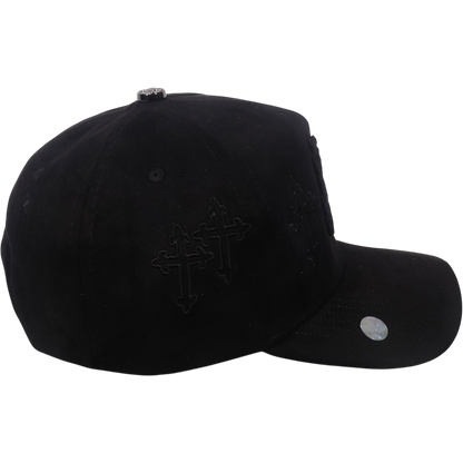 Gorra Top Caps de Gamuza Premium "Dark Cross" Estilo Urbano y Alta Gama-020