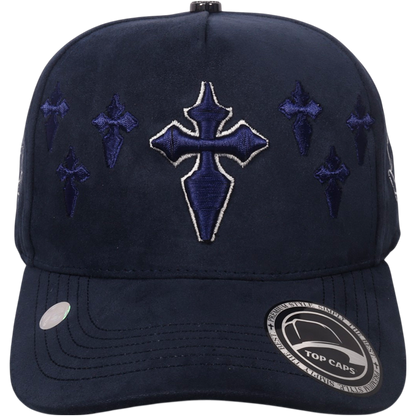Gorra Top Caps de Gamuza Premium "Gothic Cross" y Estilo Urbano con Presencia-015