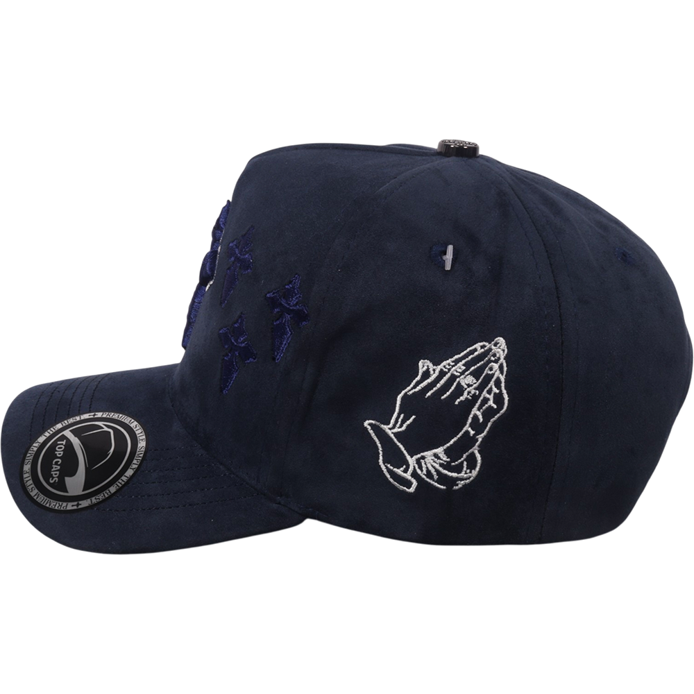Gorra Top Caps de Gamuza Premium "Gothic Cross" y Estilo Urbano con Presencia-015