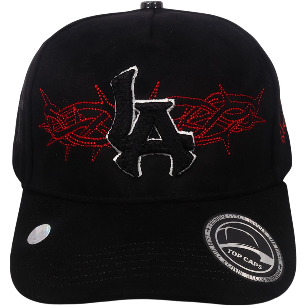 Gorra Top Caps de Gamuza Premium "Crown & LA"  y Edición Urbana Exclusiva-014