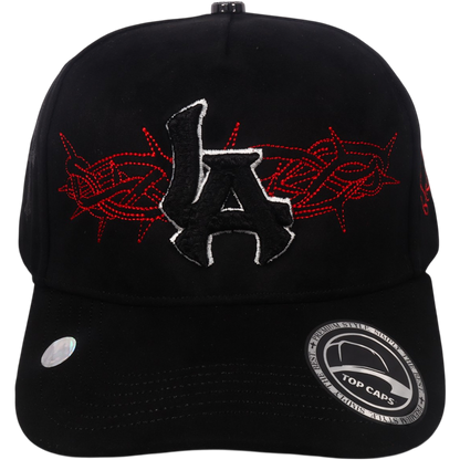 Gorra Top Caps de Gamuza Premium "Crown & LA"  y Edición Urbana Exclusiva-014