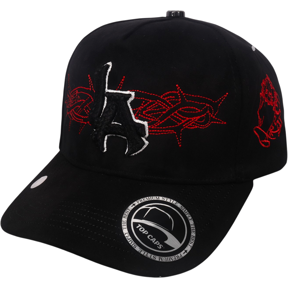 Gorra Top Caps de Gamuza Premium "Crown & LA"  y Edición Urbana Exclusiva-014