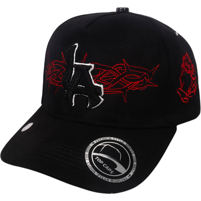 Gorra Top Caps de Gamuza Premium "Crown & LA"  y Edición Urbana Exclusiva-014